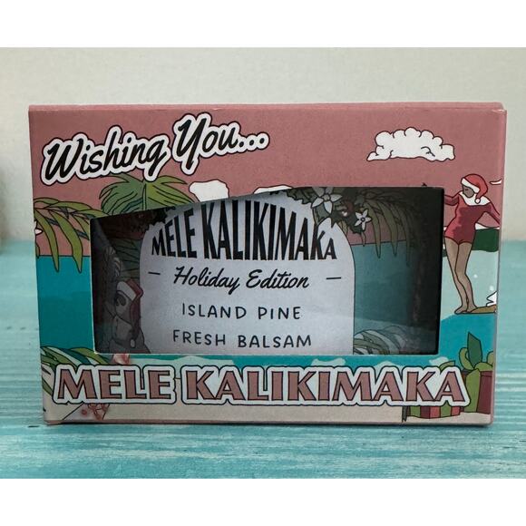 Hawaii Postcards Scented Destination "Mele Kalikimaka" Candle - Picture 1 of 5